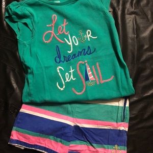 Girls ‘Let Your Dreams Sail’ Gymboree Set 6/7